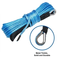 77001000012000lbs winch rope nylon rope high strength fiber rope 6mmx15m car tow rope tow strap tow rope