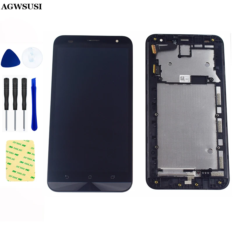 For ASUS Zenfone 2 Laser ZE550KL Z00LD LCD Display Screen Module + Touch Digitizer Sensor Glass Assembly with Frame | Мобильные