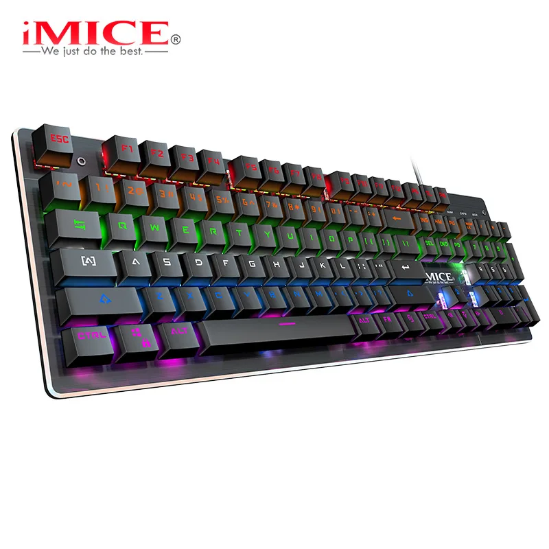 

Imice Direct USB Metal Backlight RGB Wired Game Mechanical Gaming Keyboard Overwatch