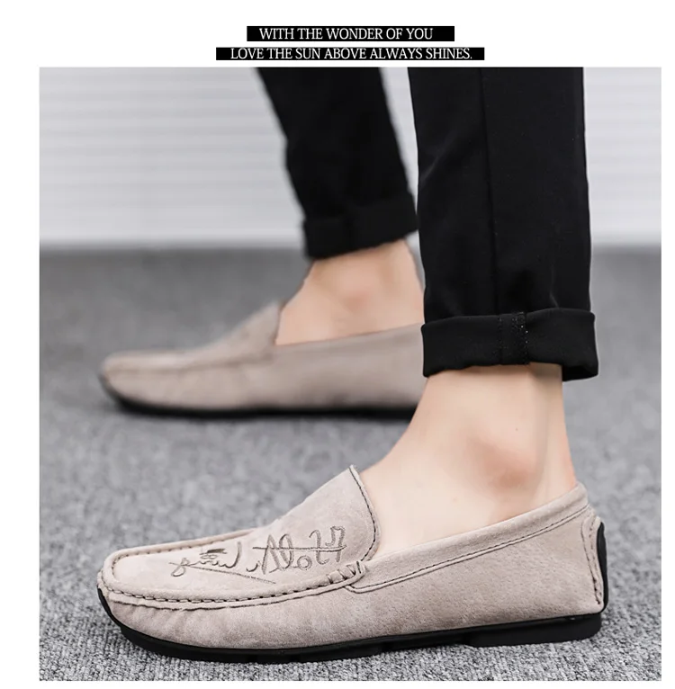 Мужская обувь; Замшевые мужские лоферы; Повседневная обувь; Chaussures; слипоны на плоской подошве; ботинки на низкой платформе; zapatos hombre; синие лоферы