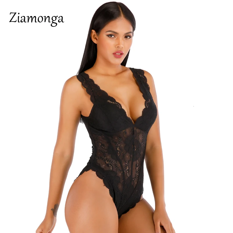 Ziamonga с высокой горловиной Лето Для женщин боди Черный Тощий Flare рукаво |