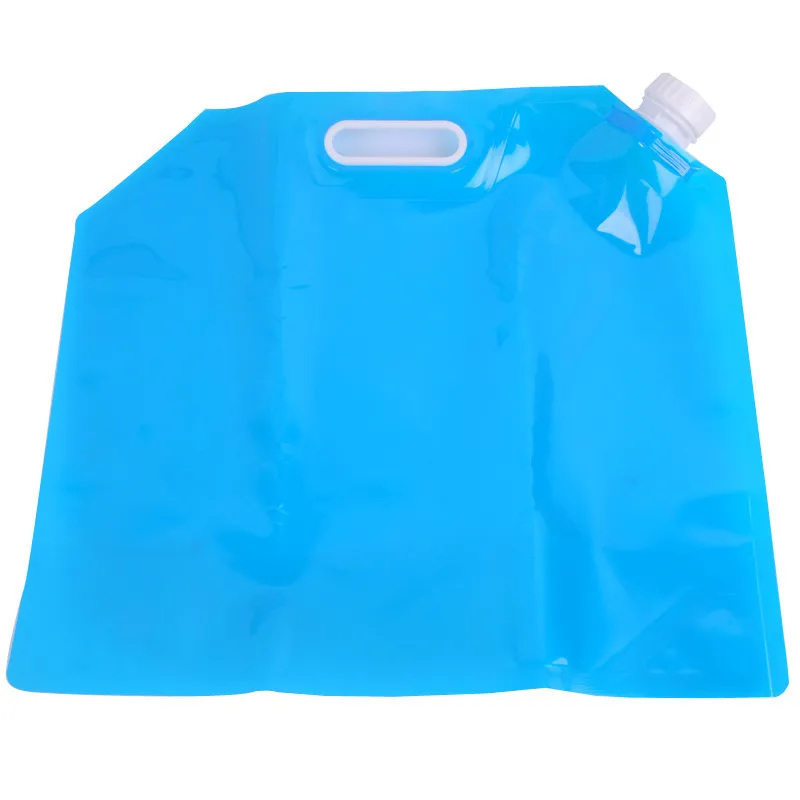 2pc 10L water bag 1000 мл креативные пластиковые герметичные бутылки с ручками, портативные студенческие кувшины для воды для путешествий, для прогулок на велосипеде, кемпинга - Цвет: 2pc 10L water bag