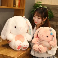 new 253040cm kawaii cartoon rabbit plush toy long ears bunny doll soft stuffed animal doll kids girls birthday christmas gift