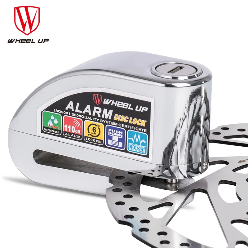 Колеса до высокое децибел Противоугонный замок для велосипеда с сигнализацией