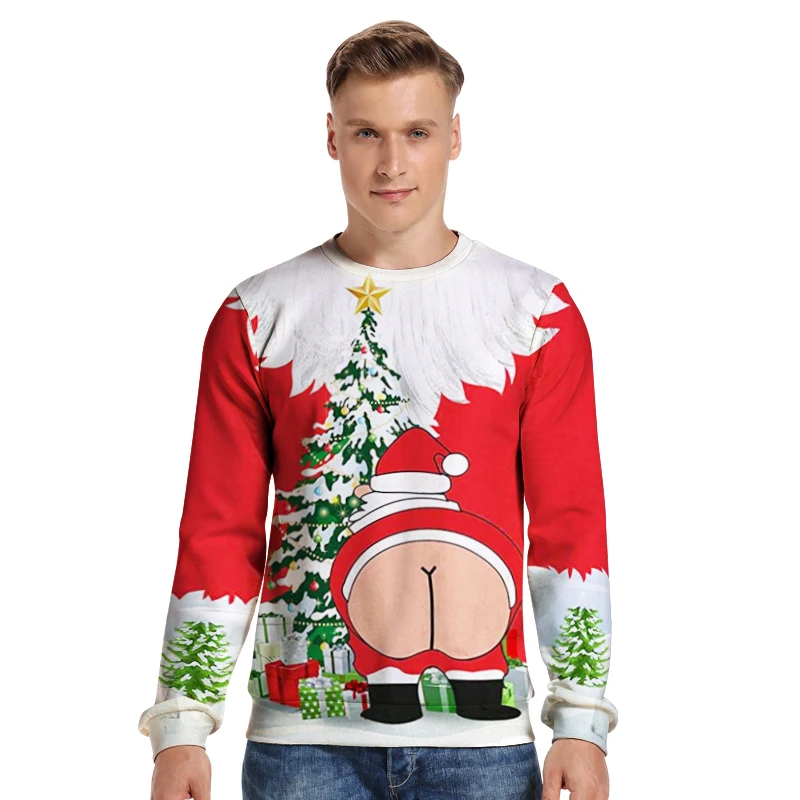 LISCN Christmas Man women Ugly Christmas Sweater Couple Watching clothing Unisex Lovers for Men Autumn Winter New
