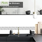 FunlifeМозаичная плитка наклейки самоклеящиеся украшения дома Съемный Виниловый водонепроницаемый настенный границы кухня ванная комната стены стикеры