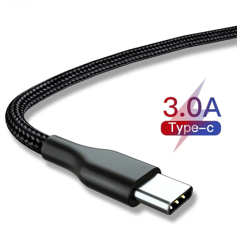 Usb type-C телефонный кабель для samsung S9 USB C кабель для Xiaomi Redmi Note 7 mi9 провод для быстрого заряда USB-C шнур для зарядки мобильного телефона