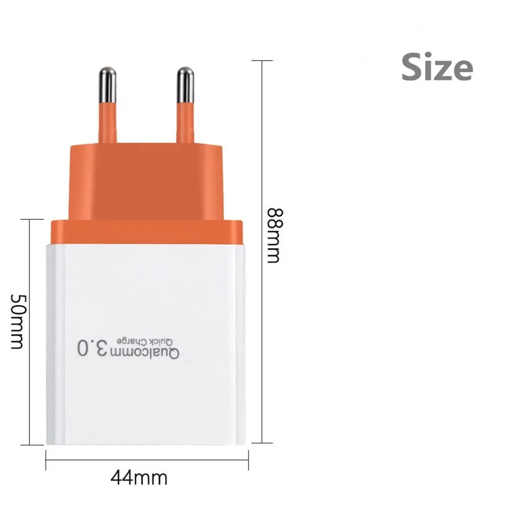 30 Вт 3 порта USB зарядное устройство с двойной быстрой зарядкой 0 портов для iphone samsung