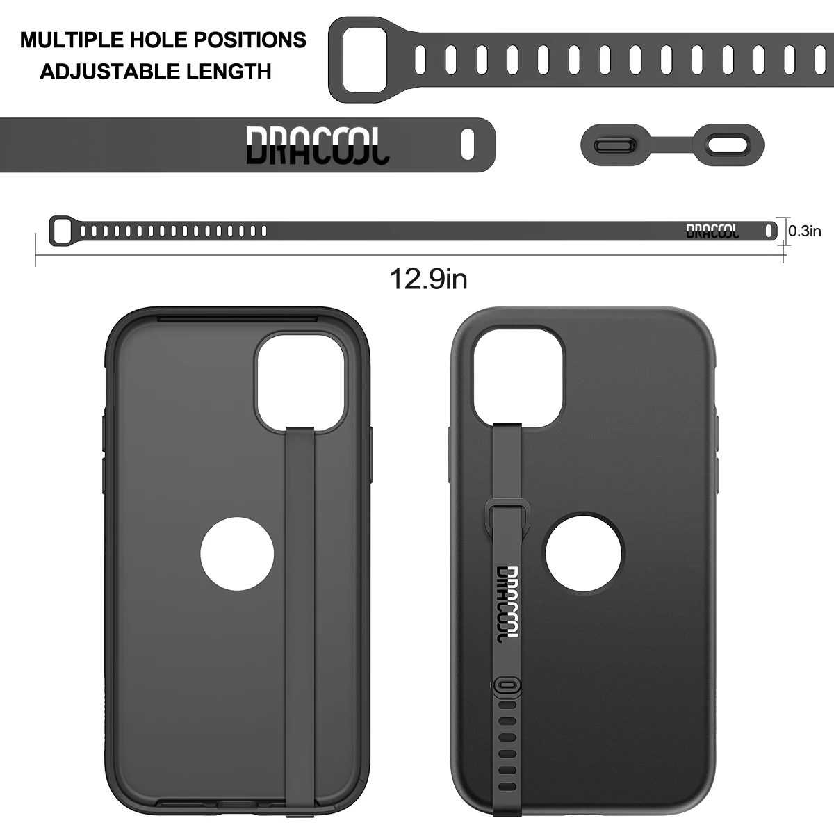 Прозрачный силиконовый ремешок на запястье из мягкого ТПУ 2 шт. | Мобильные