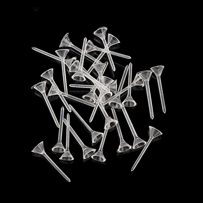 

1500pcs/lot Plastic Clear Blank Cabochon Earring Stud Wire Pins Length 11mm for DIY Jewelry Making Findings