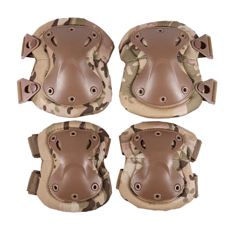 4 шт. камуфляжные наколенники и налокотники набор для спорта на открытом воздухе