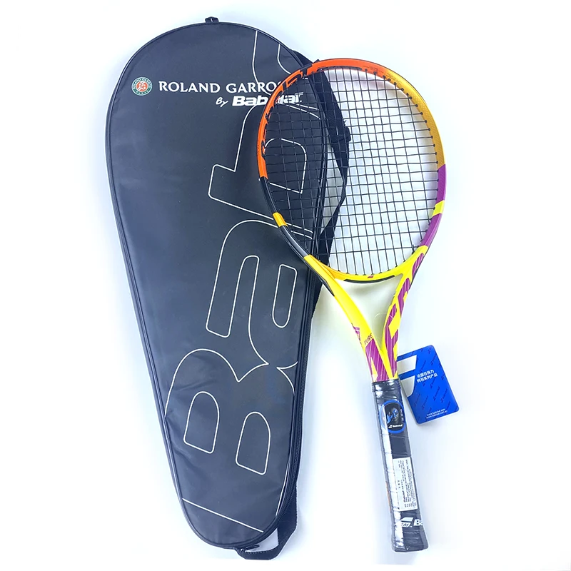 Newest Professional Technical Type Carbon Fiber Tennis Racket Training Advanced Nylon Wire Raqueta De Tenis With Bag | Спорт и