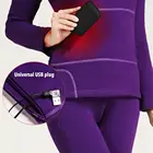 Комплект термобелья для мужчин и женщин, жилет с электроподогревом, водонепроницаемая одежда, одностороннее матовое термобелье