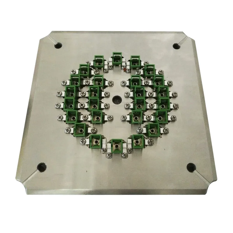 Four corner pressurized PC1.25 1.0 bare ferrule non-standard ferrule fiber grinder grinding disc polisher fixture LC/APC-24