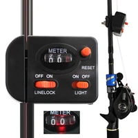 fishing line counter digital display large line capacity abs strong bearing lighted line gauge for squid