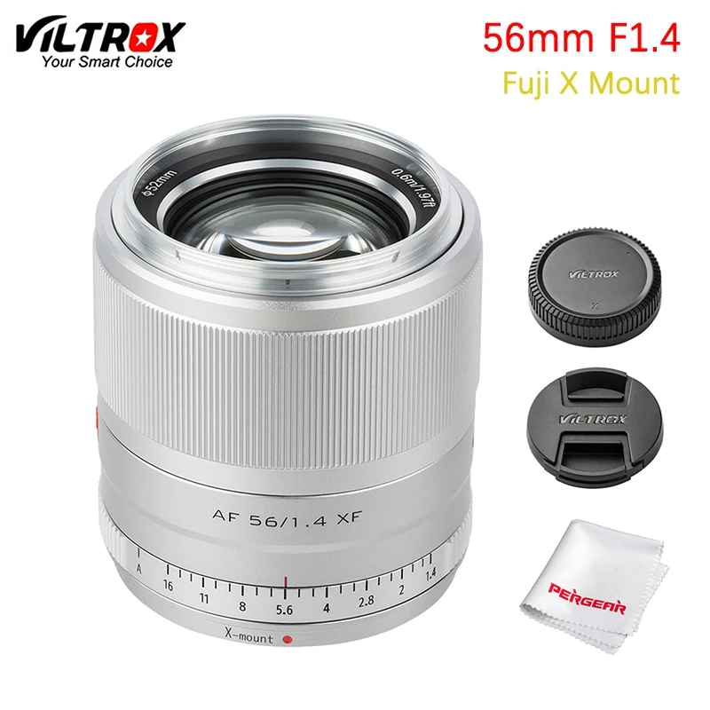

VILTROX 56mm F1.4 Auto Focus Large Aperture Lens APS-C Compact lens for Fujifilm X-mount Mirrorless Cameras X-T10 X-T2 XT-3