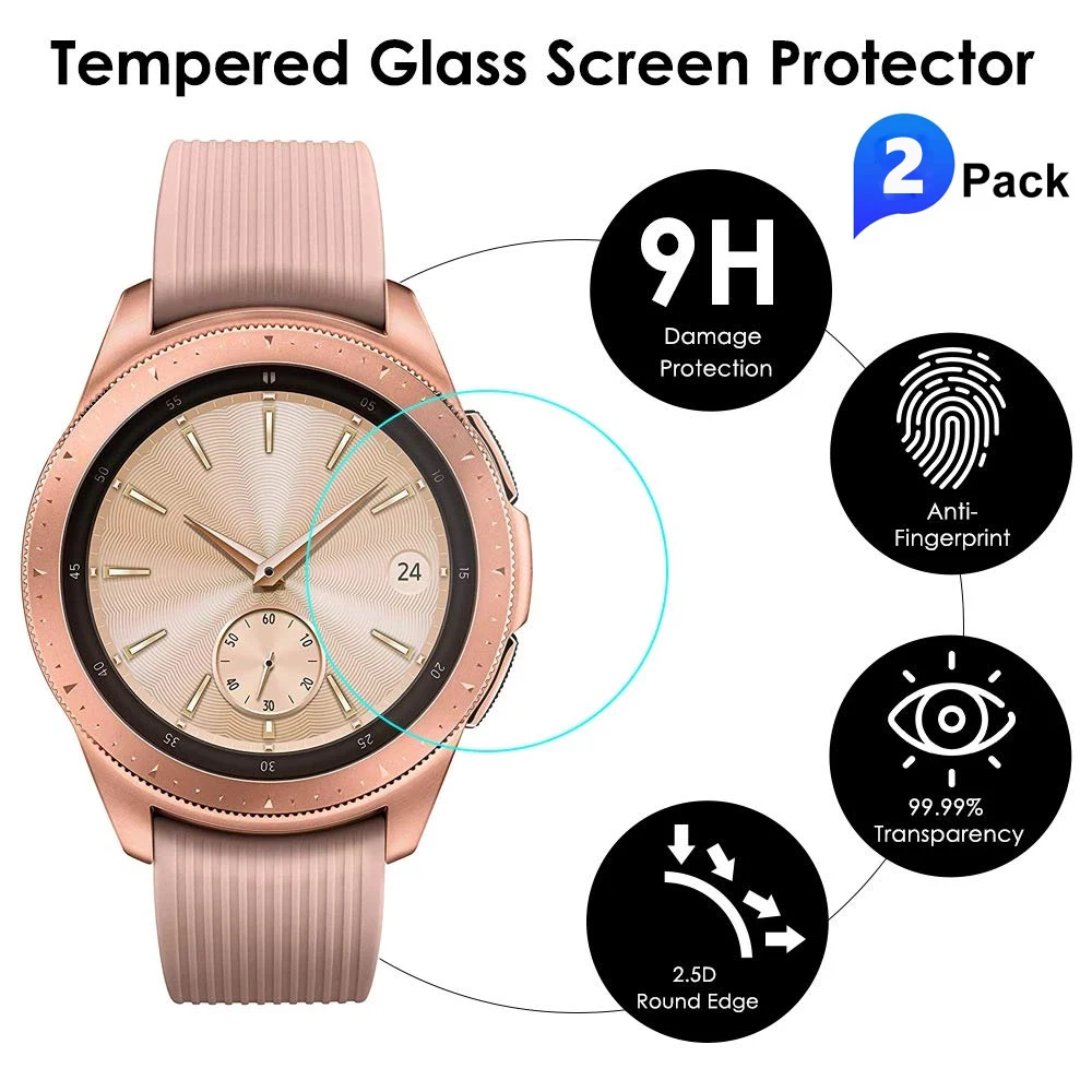 

Защитное стекло с защитой от царапин для Samsung Gear S3 Frontier, Galaxy Watch 42, 46 мм, 3, 41, 45, 2 шт.
