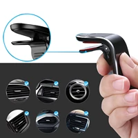 1x car phone holder car mobile cell phone holder magnetic l type air vent mount hands free