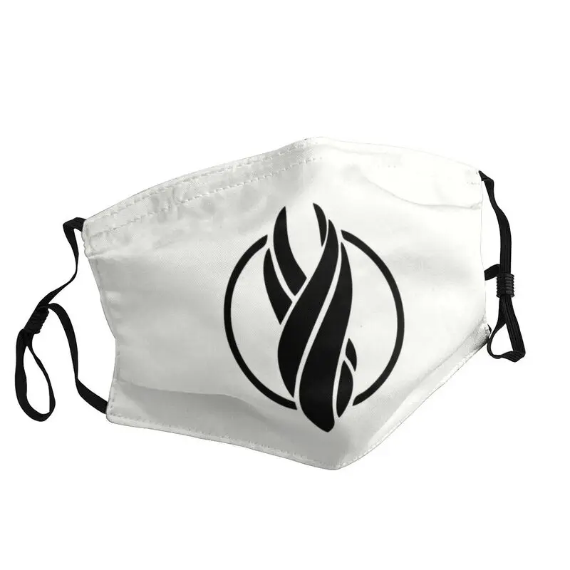 Маска унисекс с логотипом мертвое пространство пылезащитная многоразовая для