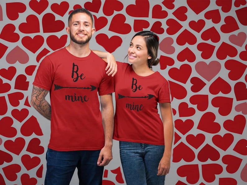 Camiseta de manga corta de San Valent&iacute;n, ropa divertida para parejas, regalo de San Valent&iacute;n, 1 ud.-0