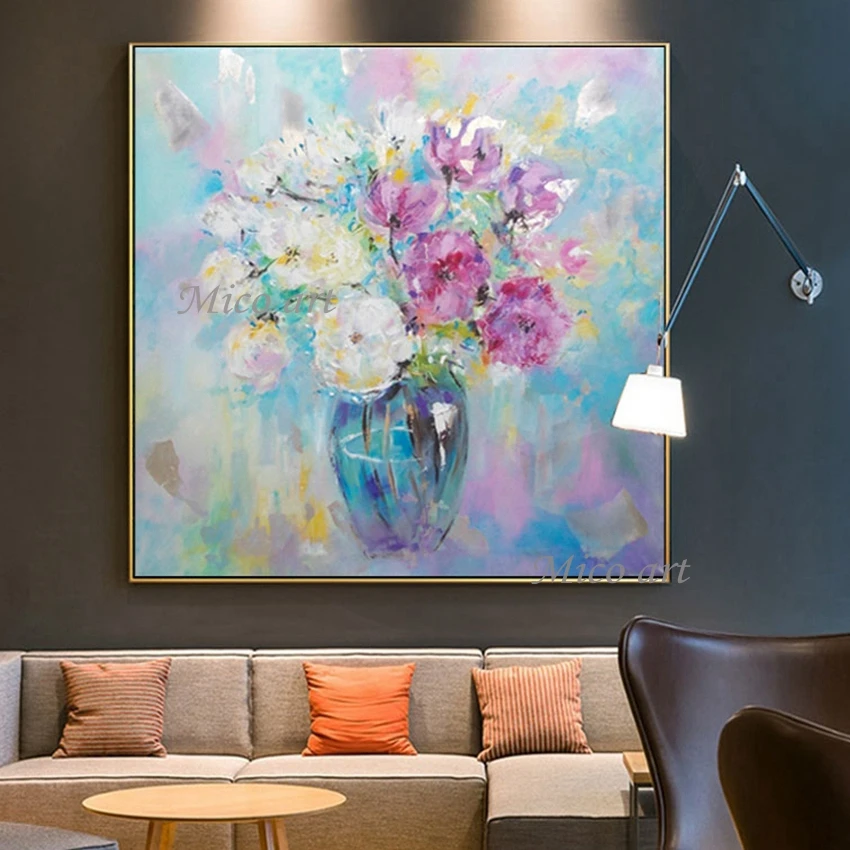 

No Framed Hand Painted 100% Handpainted Work Art Abstract Painting Modern Art Picture For Living Room Modern Color Art High Qua