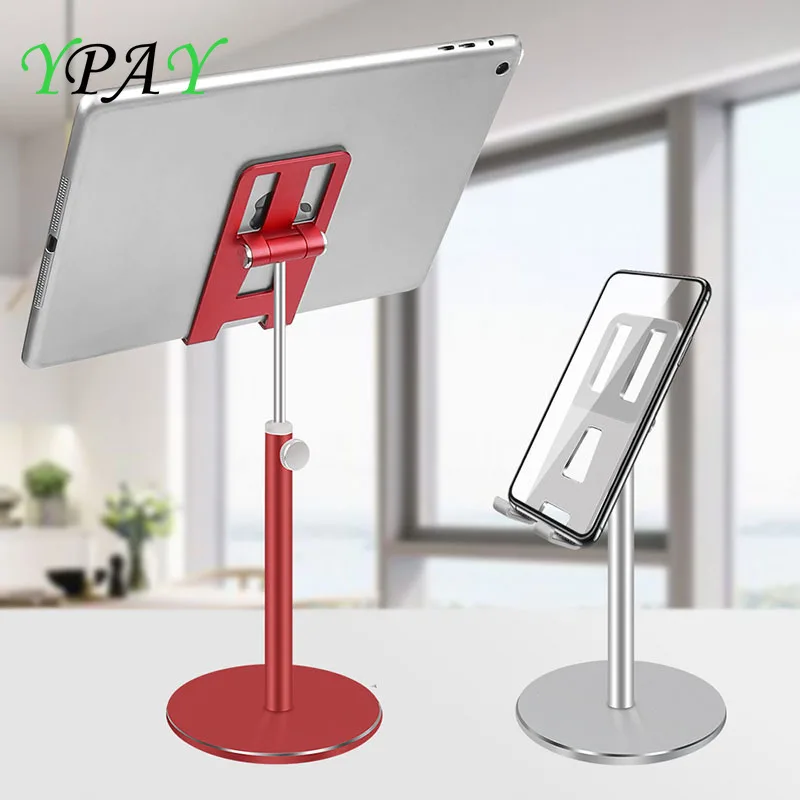 Aluminum Alloy Tablet Phone Holder Adjustable Tablet Desktop stand For iPhone X Mobile Phone Mount For iPad Air Pro 10.5 Stand