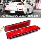 Отражатель заднего бампера, стоп-сигнал для Mitsubishi Lancer 2008 2009 2010-2014 EVO Evolution Outlander Sport, светодиодная задняя фара с красными линзами