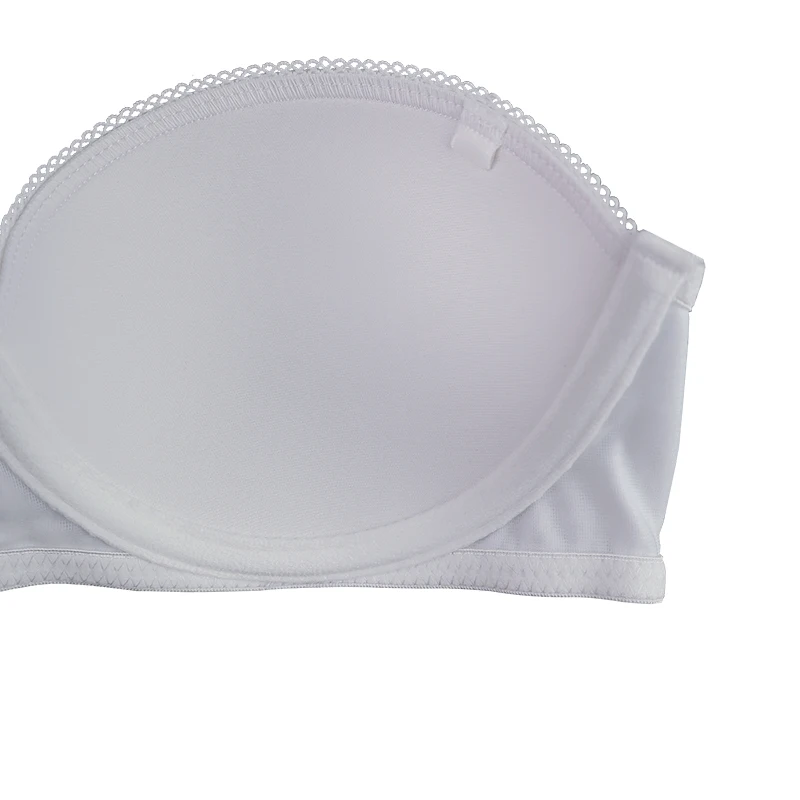 Women's Organic Cotton Lingerie Soft push up bra half cup Thin Padded underwear with Removable strap