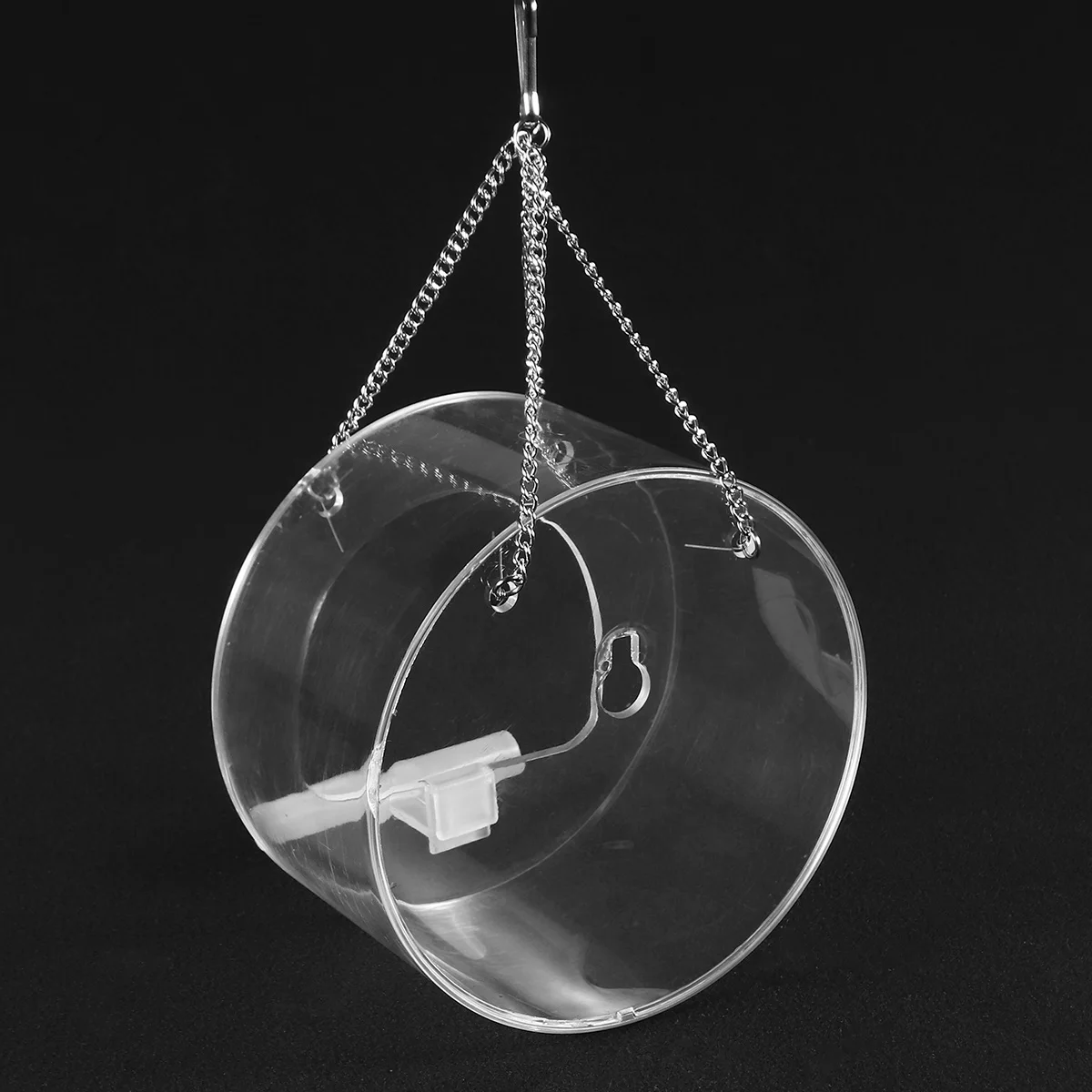 Акриловая кормушка для птиц прозрачная Водонепроницаемая круглая коробка еды