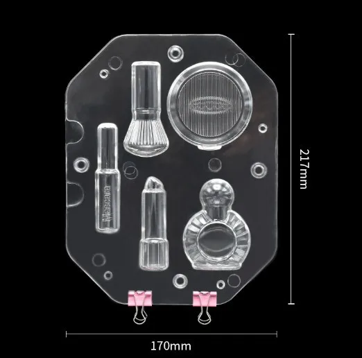 3D cosmetic box Lipstick perfume bottle brush Chocolate mold DIY tools making abrasives Baking | Дом и сад
