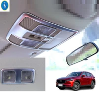 car matte interior refit kit front rear roof reading lights lamps decoration frame cover trim fit for mazda cx 5 cx5 2017 2022
