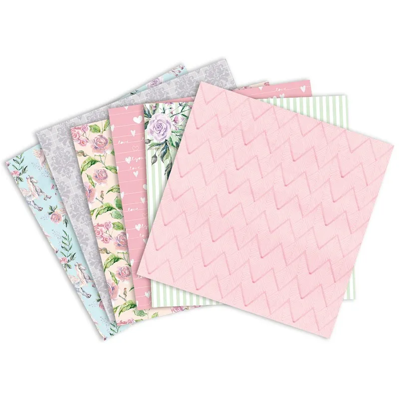 Бумага с цветочным узором 6 &quotx 6&quot для скрапбукинга бумажный пакет бумажная