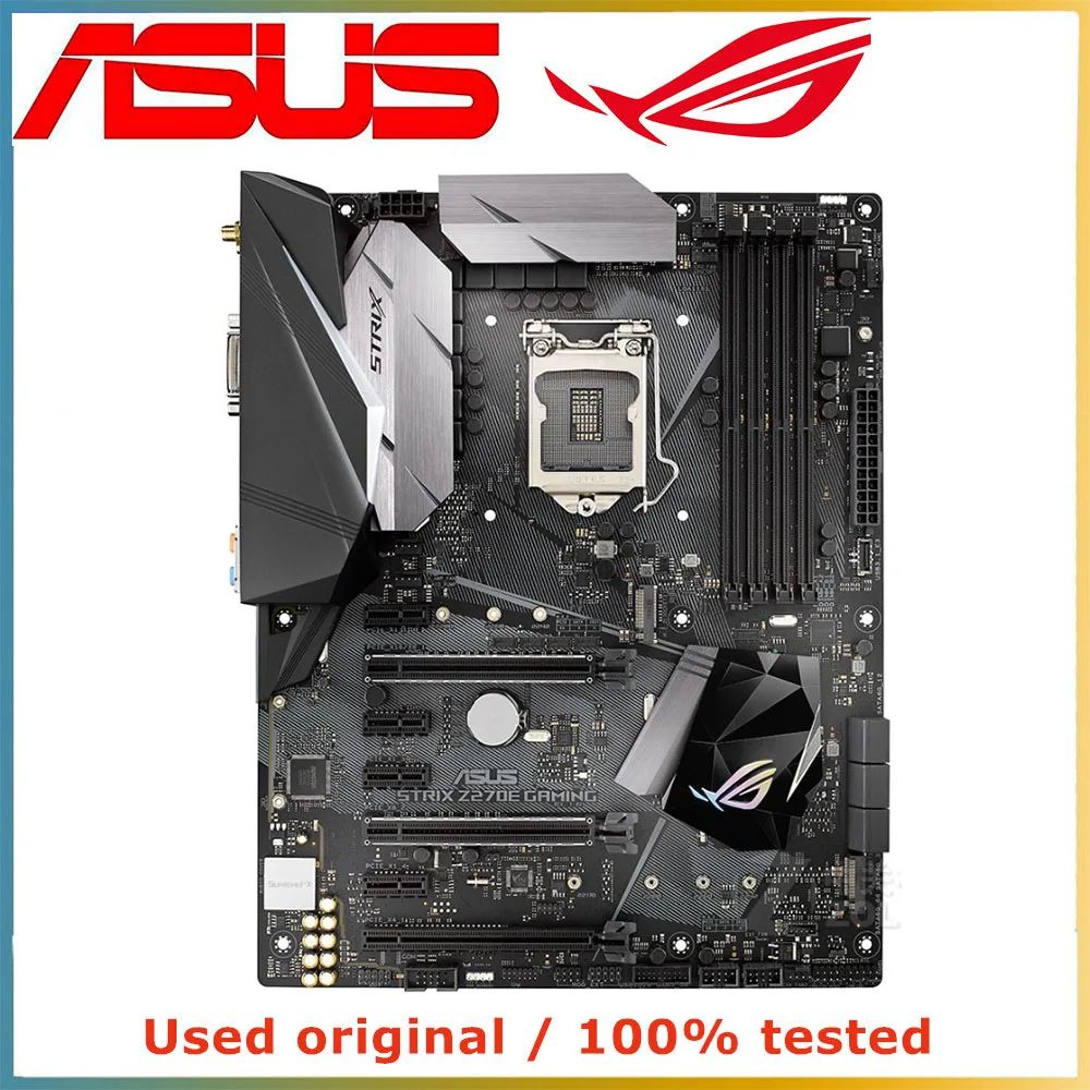 For Intel Z270 LGA 1151 CPU ASUS ROG STRIX Z270E GAMING Motherboard Computer Socket LGA1151 DDR4 Used Desktop Mainboard | Компьютеры и