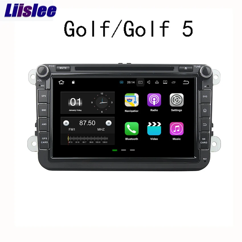 Liislee для VW Golf/Golf 5 2006 ~ 2012 автомобильный навигатор GPS Android Аудио Видео Радио HD