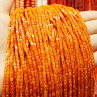 small square coral loose beads 3mm2mm diy jewelry for necklace or earrings new fashion