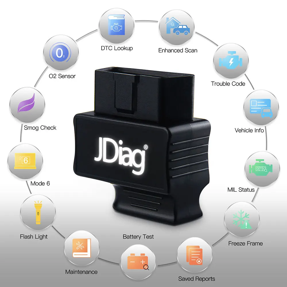 Сканер JDiag Faslink M2 Bluetooth 4 2 OBD2 сканер для проверки двигателя считыватель кодов