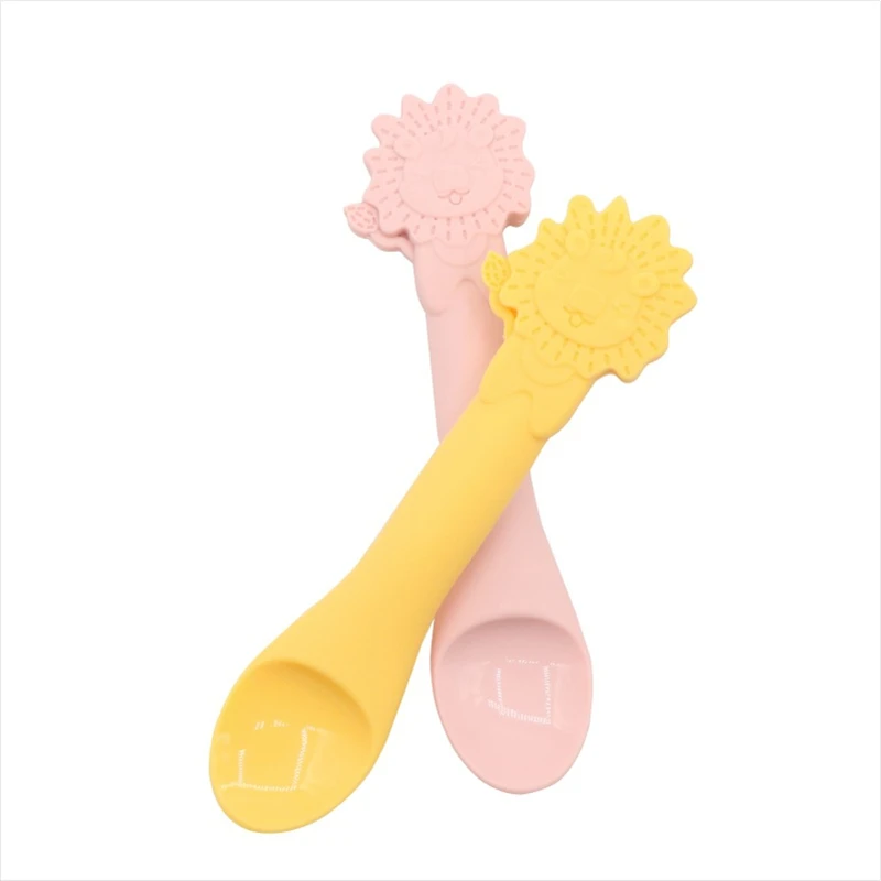 Ложка для кормления ребенка силиконовая без бисфенола ложки еды посуда малышей