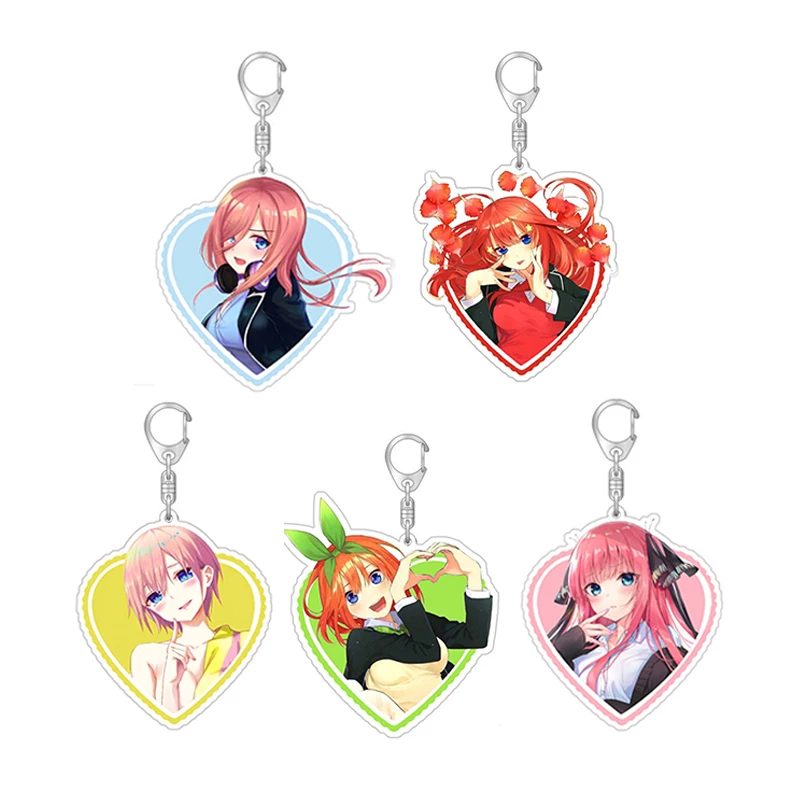 Аниме квинтэссенция пятицветный брелок Накано ичика Нино Мику йотсуба ицуки