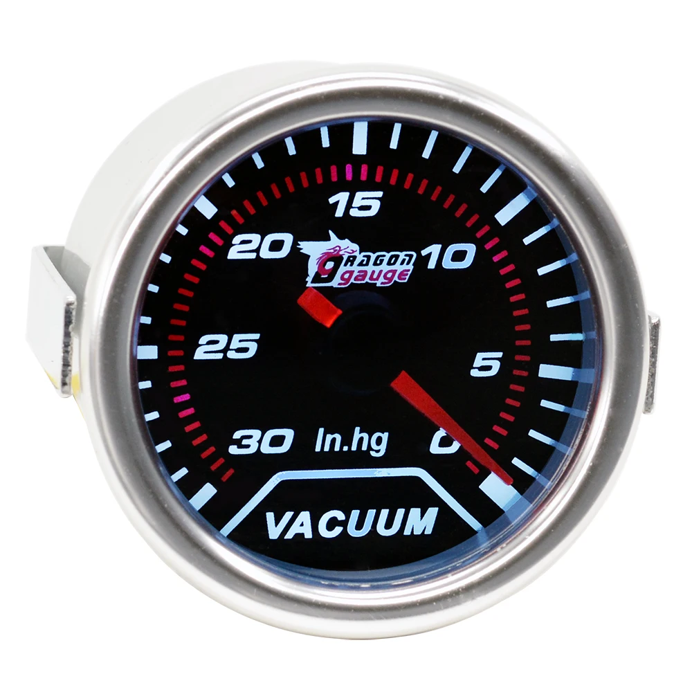 Универсальный турбовакуумный измеритель Dragon 52 мм с белой подсветкой