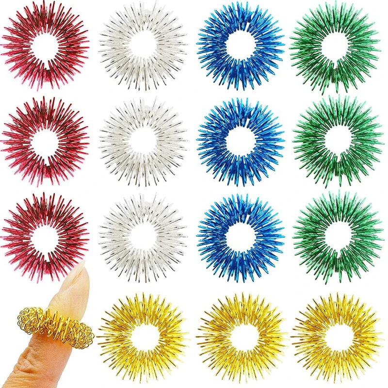 Кольца с шипами для сенсорного массажа рук традиционные обезболивающие кольца