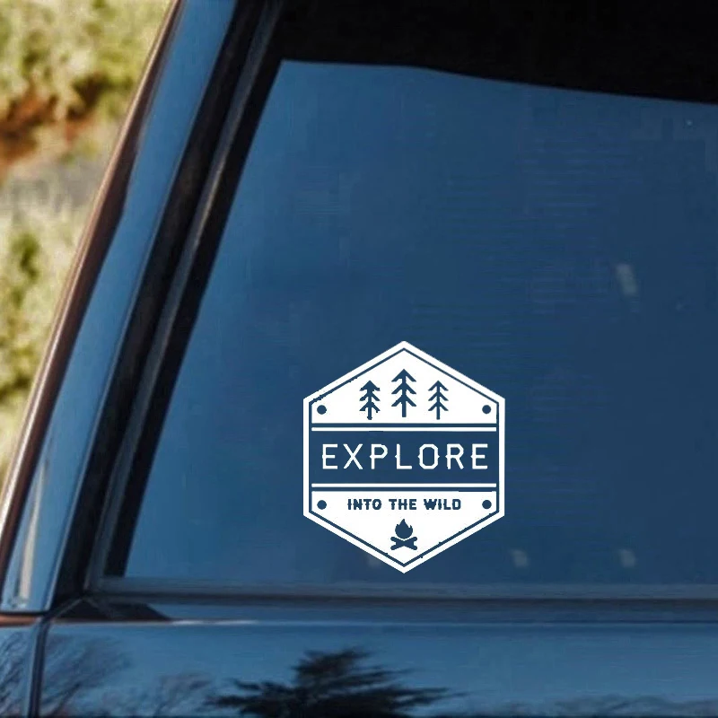 Исследуйте в дикой природе путешествие Виниловые стикеры грузовых автомобилей