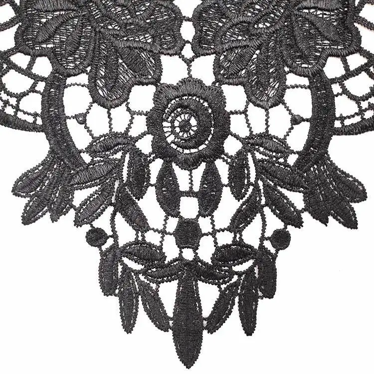 2 шт. роскошный цветок кружева патч аппликации нашивки Вышивка Шитье отделка