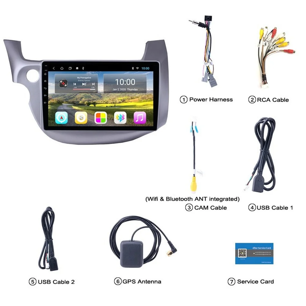 Автомобильный мультимедийный плеер Android 10 0 для HONDA FIT/JAZZ 2008-2013 автомагнитола