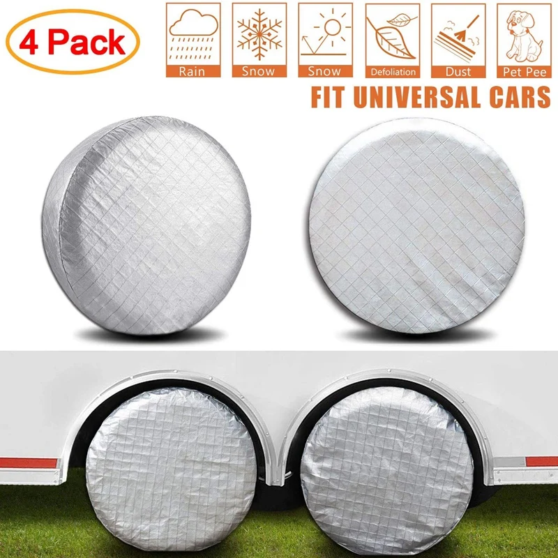 4 шт. покрывает шины алюминиевой пленкой защита от солнца атмосферных