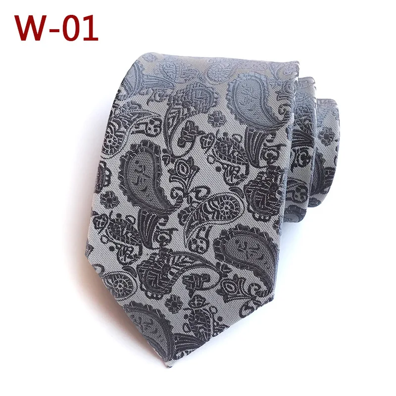 

8cm Formal Ties for Men Polyester Woven Necktie Fashion Wedding Business Male Casual Gravatas Custom Logo