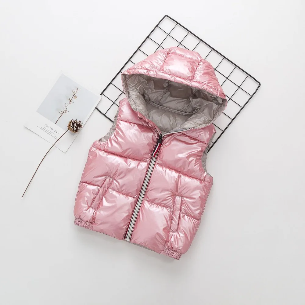 Детский жилет Детская верхняя одежда зимние пальто Теплый хлопковый с капюшоном