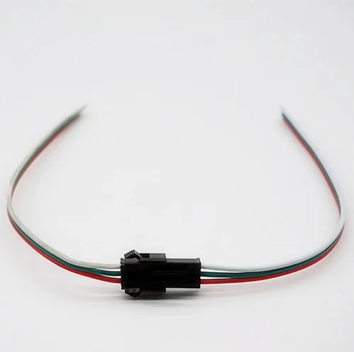 10 пар 3 контактных разъемов JST SM для DC5V WS2812B DC12V 2811 1903 16703 светодиодная