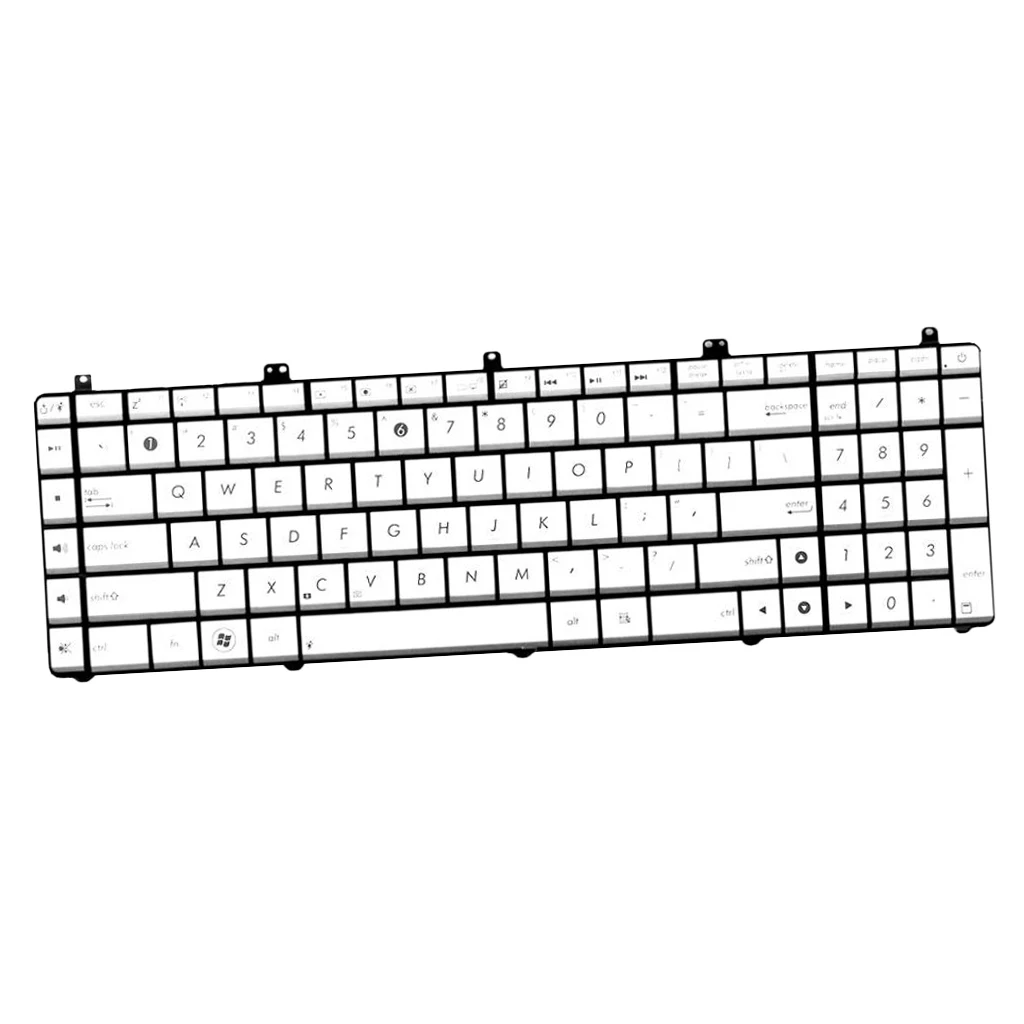 США Макет ПК ноутбук Подсветка Keyobard Замена для ASUS N55 N55X N55S N55SF N55SL серии Клавиатура для ноутбуков высокого качества