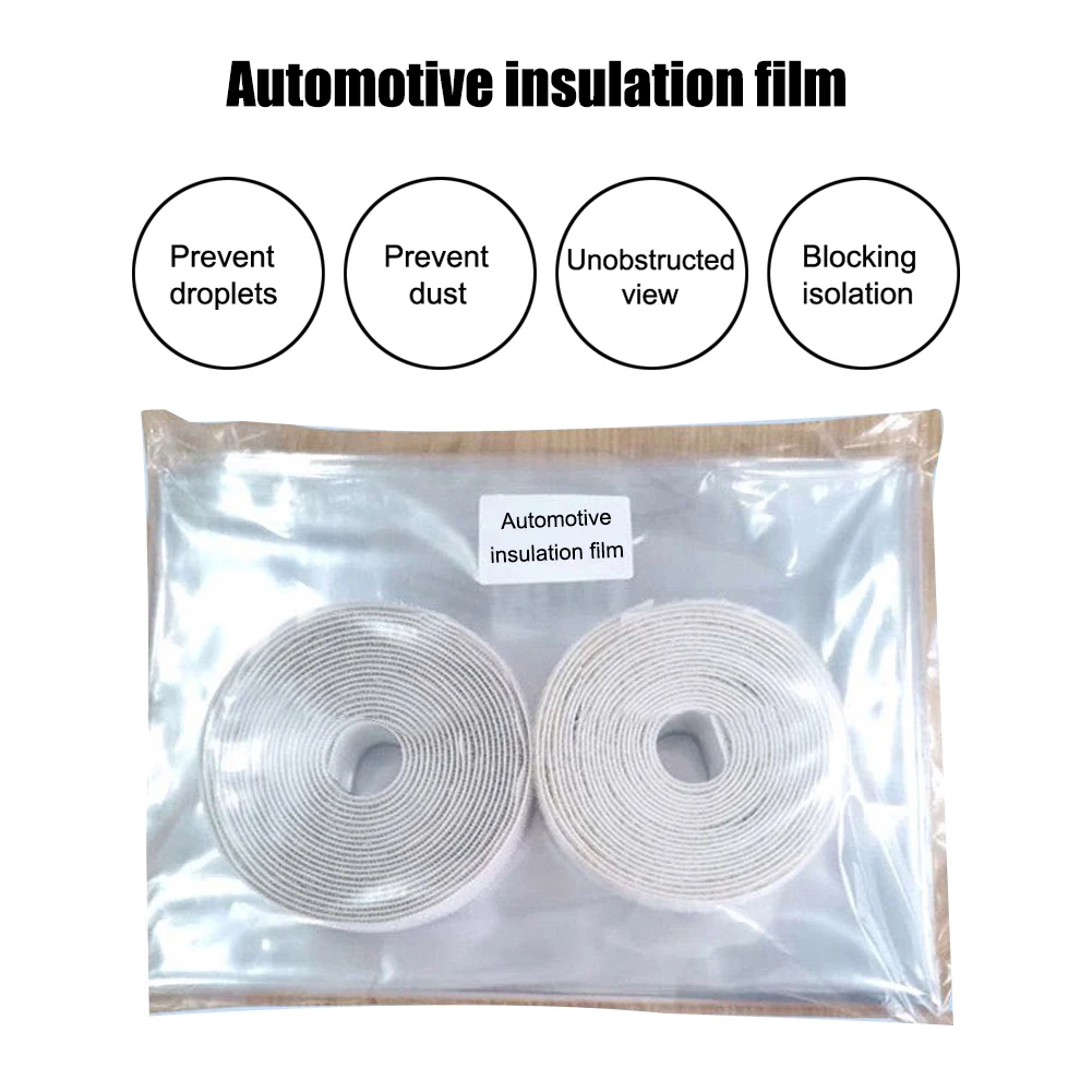 Universal Car Taxi Isolation Protective Film Transparent with 50pcs Disposable Plastic Steering Wheel Cover Waterproof Dustproof |