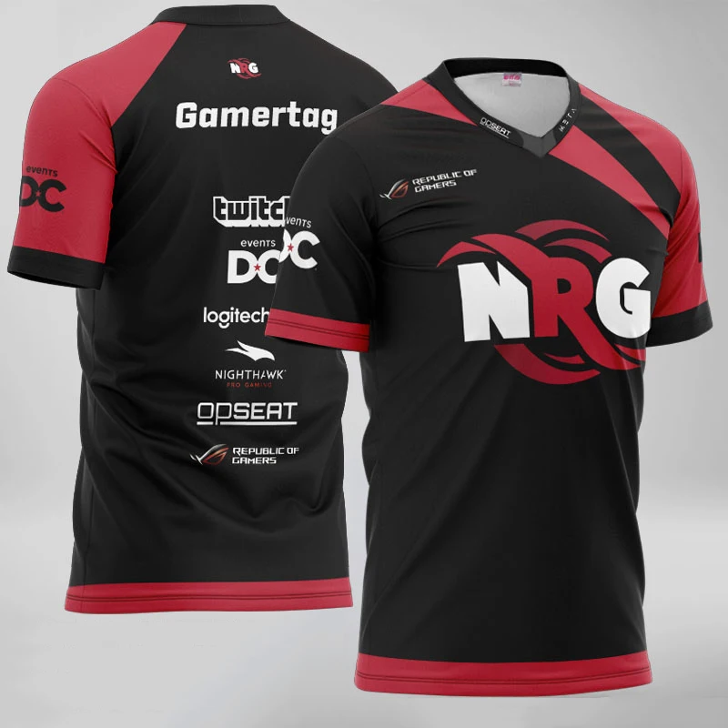 

Team CSGO E-sports Uniform Uniform CSGO NRG Team Supporter Tshirt Custom Name Shirt 2021 Hot-selling Men, Women and Children